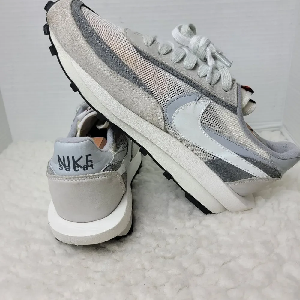 Nike Ld Waffle / Sacai Summit Men's Sneaker Size 8.5 Off-White Wolf Grey Rare